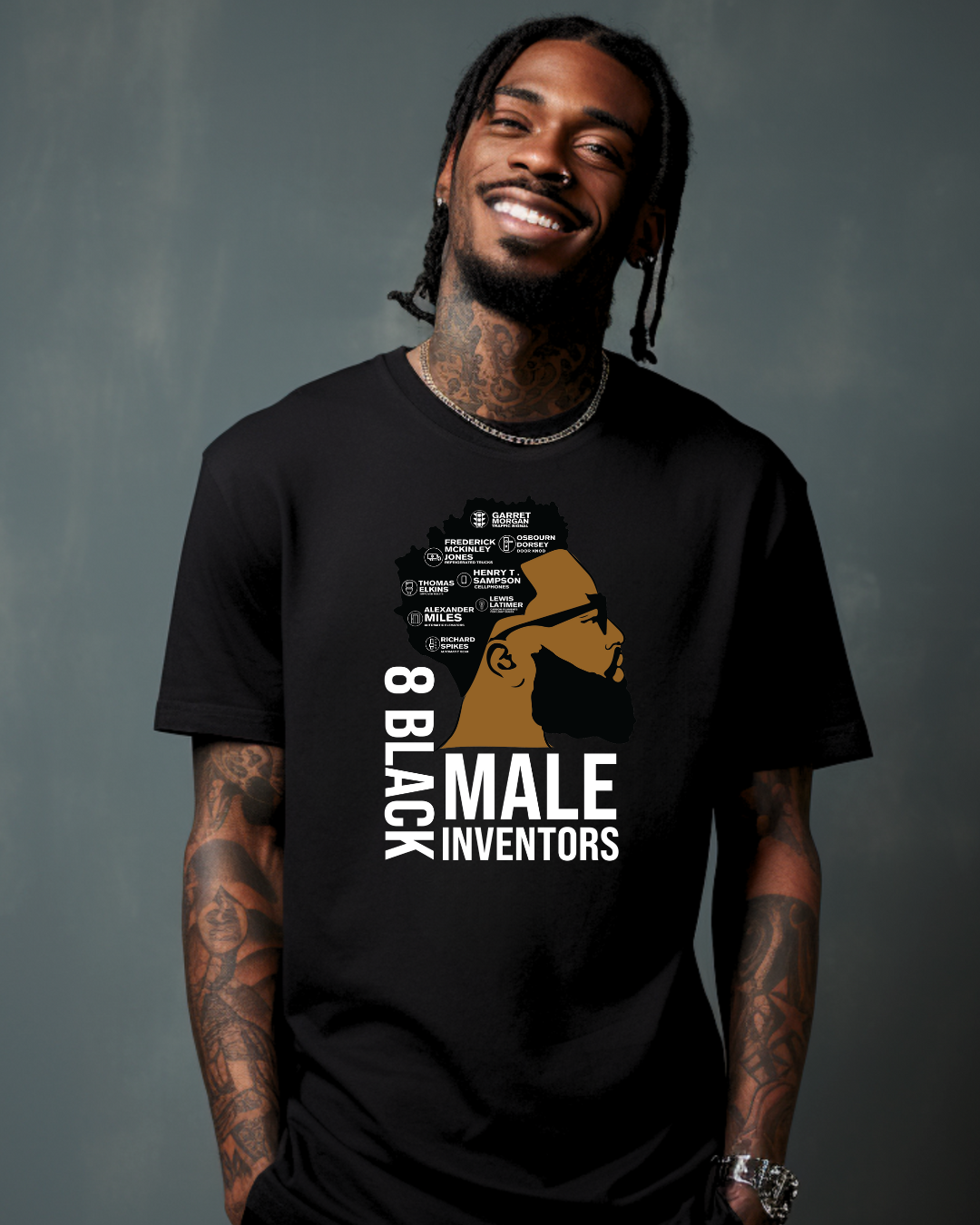 BLACK MALE INVENTIONS T-SHIRT