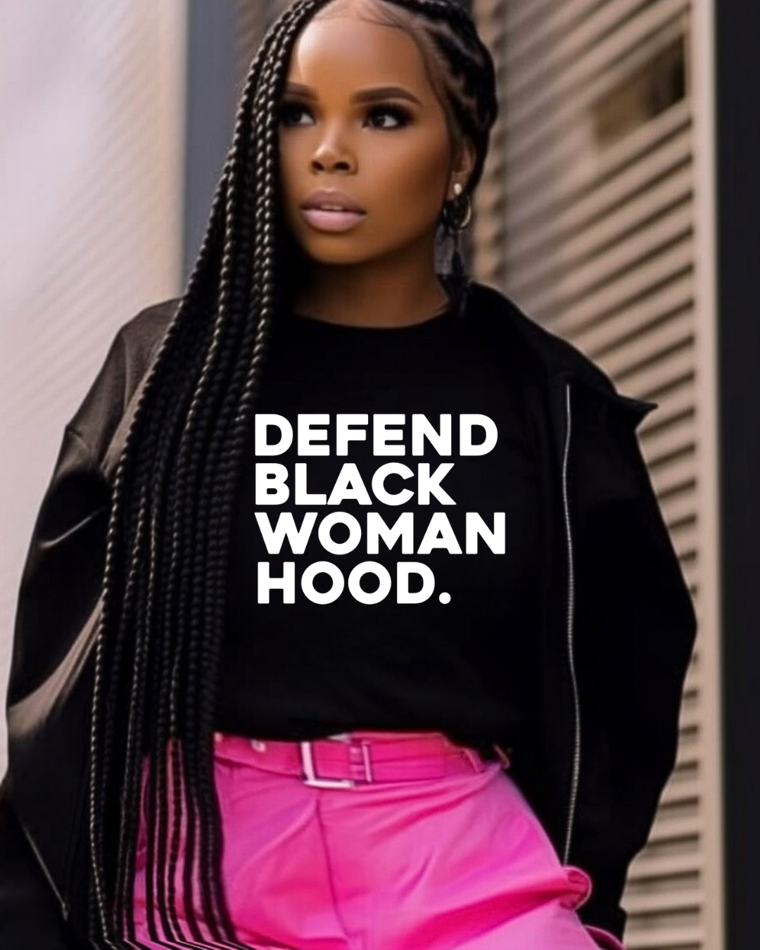 DEFEND BLACK WOMAN SWEAT SHIRT DESIGN