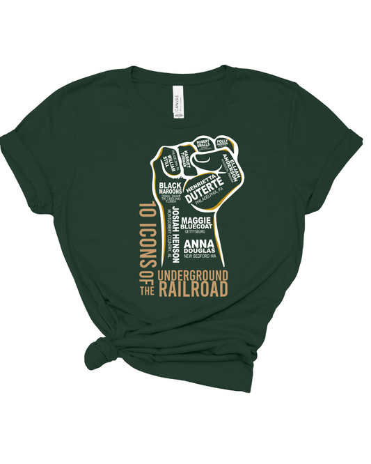 10 ICONS OF THE UNDERGROUND RAILROAD T-SHIRT
