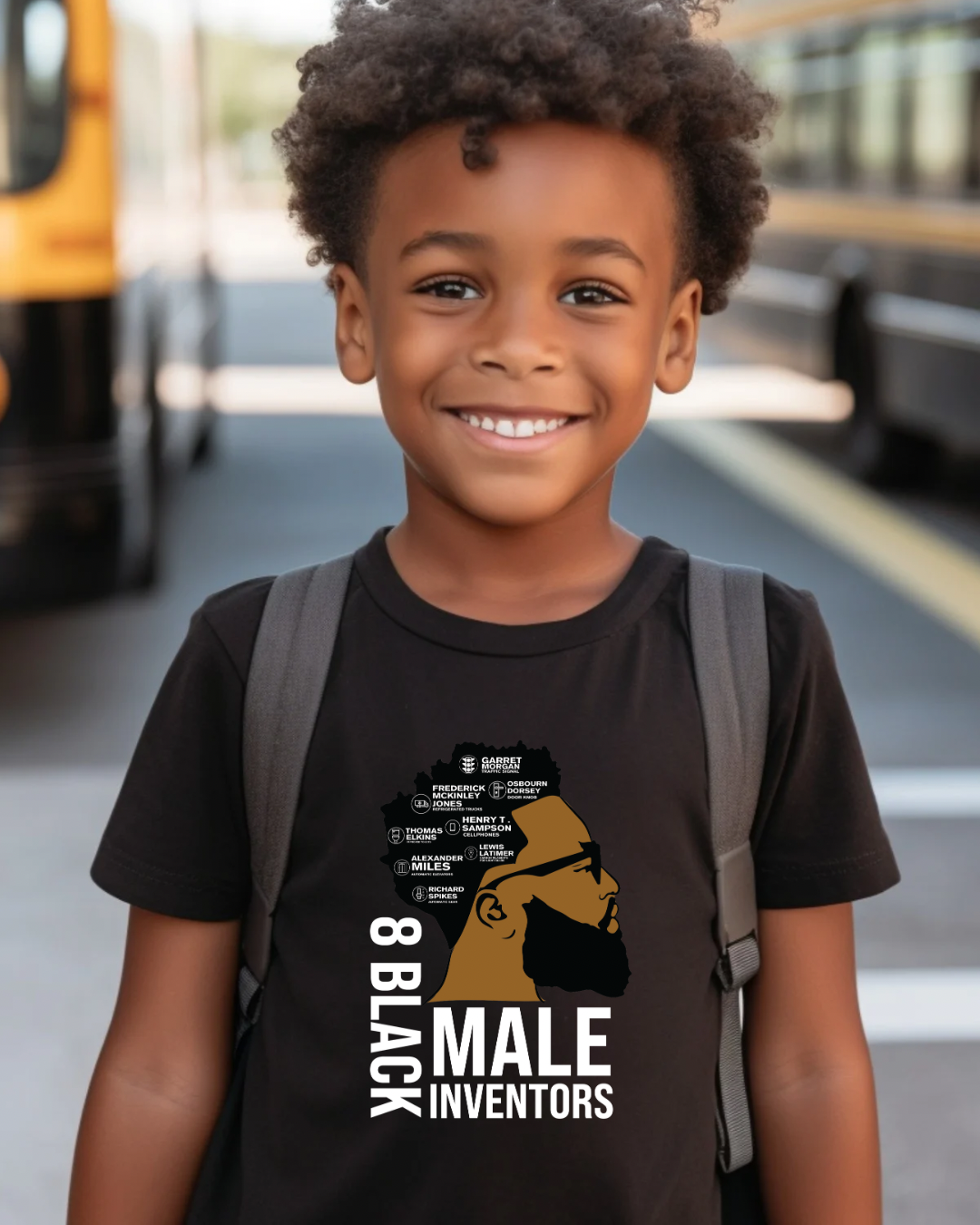 Black Men Inventions Youth classic tee