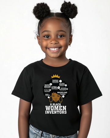 Black Female Invention Youth classic tee