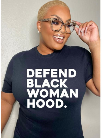 DEFEND BLACK WOMAN T-SHIRT DESIGN