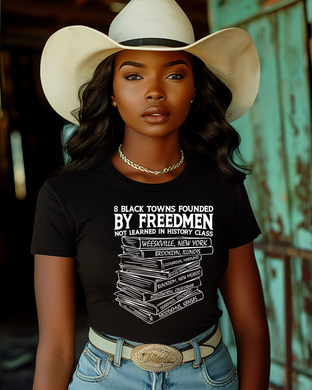 TOWNS FOUNDED BY BLACK FREEDMEN T-SHIRTS