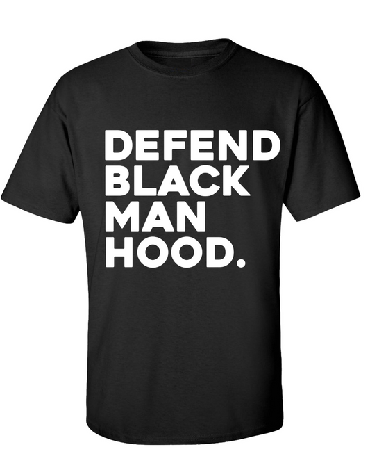 DEFEND BLACK MAN T-SHIRT DESIGN